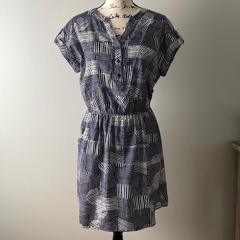 Blue & White Print Summer GAP Dress